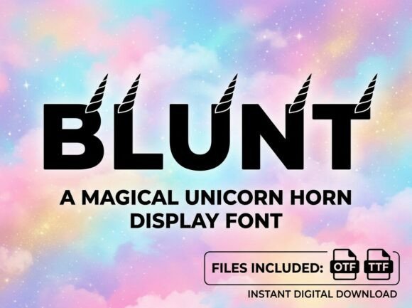 Blunt: The Display Font That Elevates Your Brand Identity