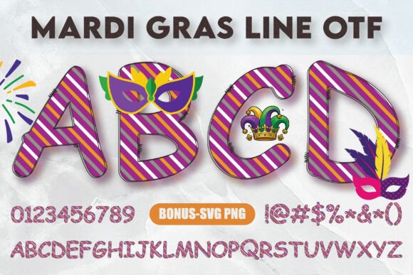 Boost Campaign Visibility with the Mardi Gras Line Typeface