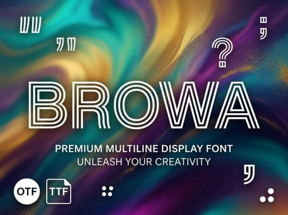 Browa: A Bold Display Font for Web Design