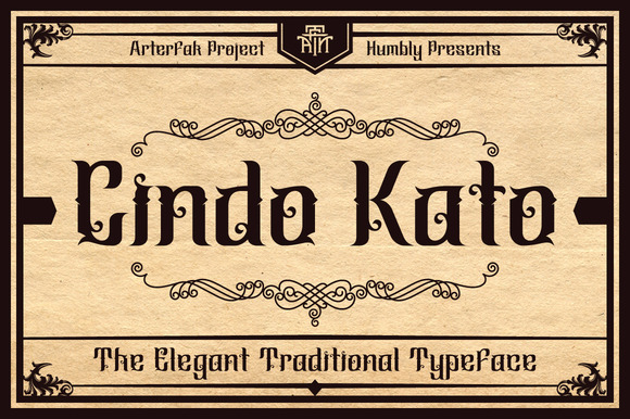 Cindo Kato: A Blackletter Typeface for Modern Web Design