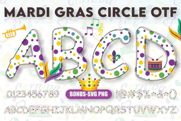 Designing Joy: The Mardi Gras Circle Typeface in Action