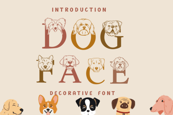 Dog Face Font for Web Design