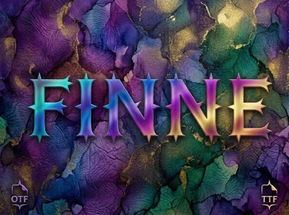 Finne: A Bold Decorative Font