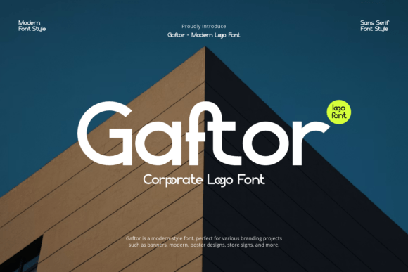 Gaftor: A Bold Sans Serif Typeface for Modern Web Design
