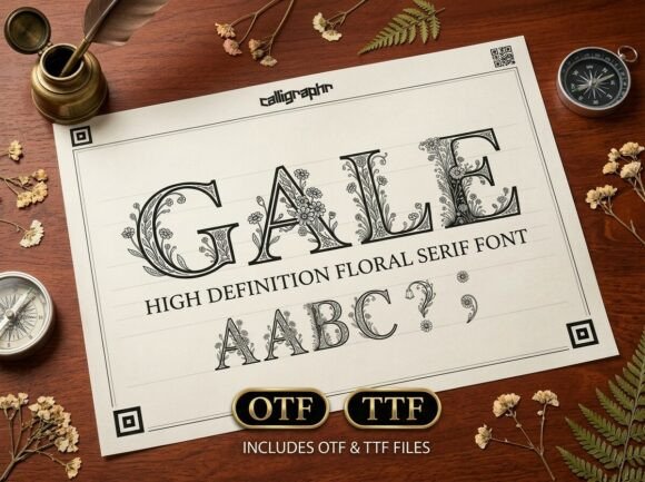 Gale: A Decorative Display Font for Editorial Design