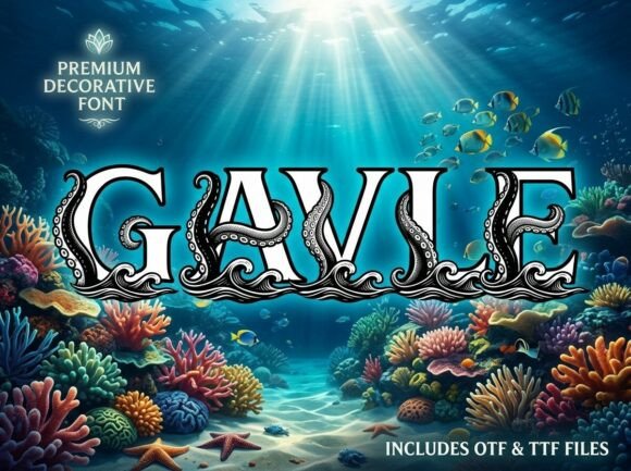 Gavle Font Review: A Bold Decorative Typeface for Branding