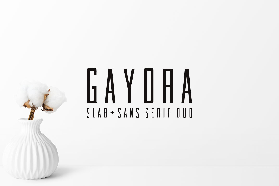 Gayora: The Slab Serif Font That Polishes Your Brand Identity