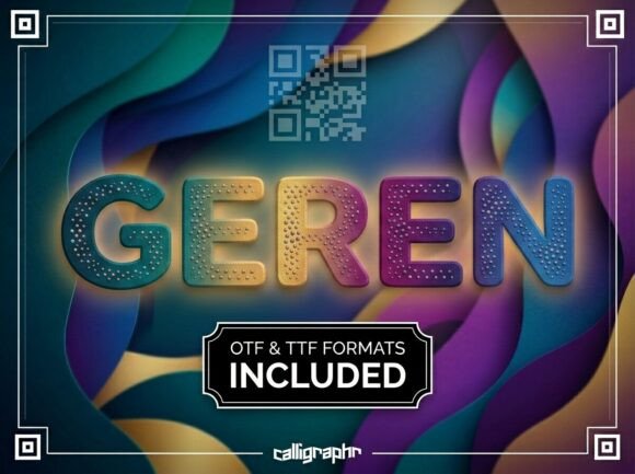 Geren: The Decorative Display Font for Crafters