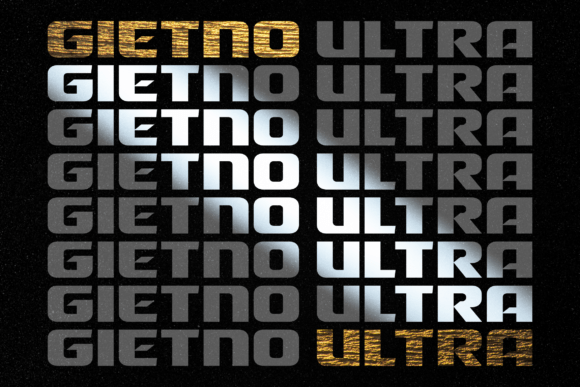 Gietno Ultra: A Bold Sans Serif Font for Web Headers