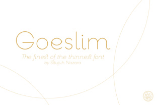 Goeslim: A Refined Serif Font for Modern Editorial Design