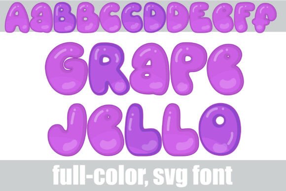 Grape Jello: A Color Font for Playful Web Design