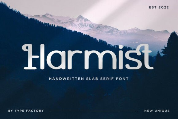Harmist: A Handwritten Slab Serif Typeface for Branding
