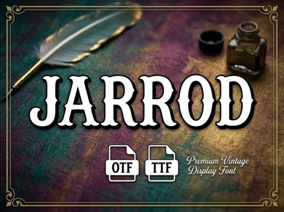 Jarrod: A Bold Display Font for Impactful Marketing