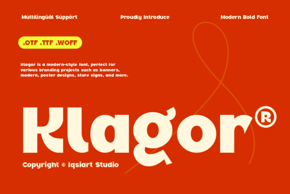 Klagor: A Bold Sans Serif Typeface for Modern Brand Identity
