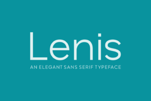 Lenis: The Versatile Sans Serif Font for Modern Branding