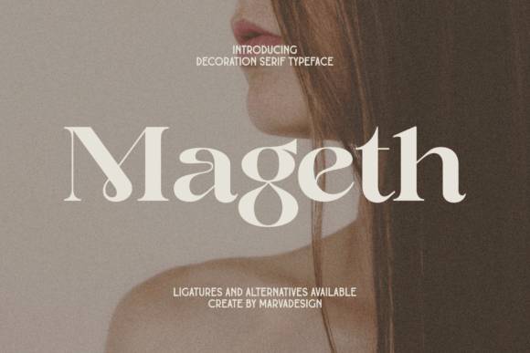 Mageth: A Modern Serif Typeface for Editorial Design
