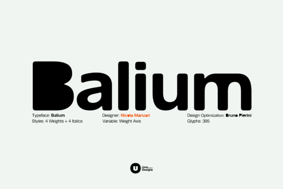 Modern Typography with Balium