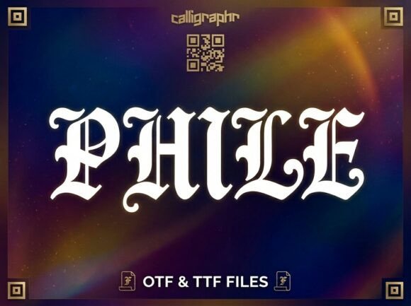 Phile: A Bold Decorative Font for Handmade Brands