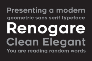 Renogare: A Clean Sans Serif Font for Modern Web Design