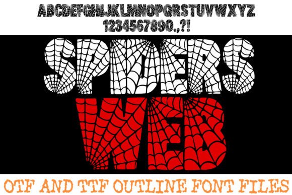 Spiders Web Font for Creative Projects