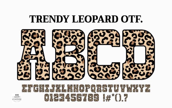 Trendy Leopard Font: Bold and Unconventional
