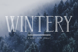 Wintery Family: A Refined Serif Typeface for Editorial Design
